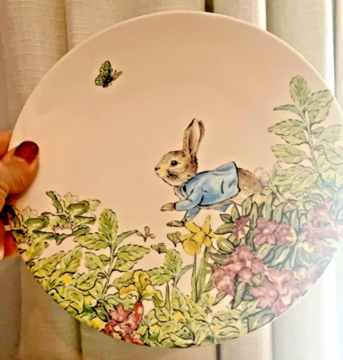 Disney Pottery Barn Peter Rabbit PLATO conejito de Pascua regalo jardín fiesta de vacaciones! Foto 1 de 4