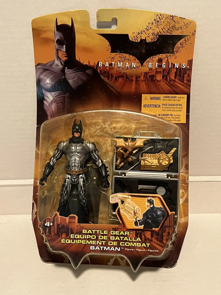 Batman Begins Mattel Action Figure Collectible With Battle Gear H1295 2005