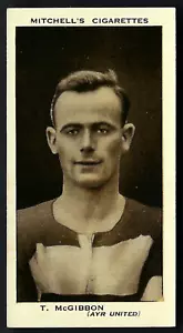 MITCHELL - SCOTTISH FOOTBALLERS - #24 T McGIBBON, AYR UNITED - Picture 1 of 2