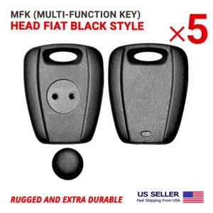 5X MFK (Multi-Function Key) Head Fiat Black Style - Picture 1 of 2