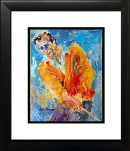 LEROY NEIMAN 'Arnold Palmer' - Custom Framed Art Print - Picture 1 of 1