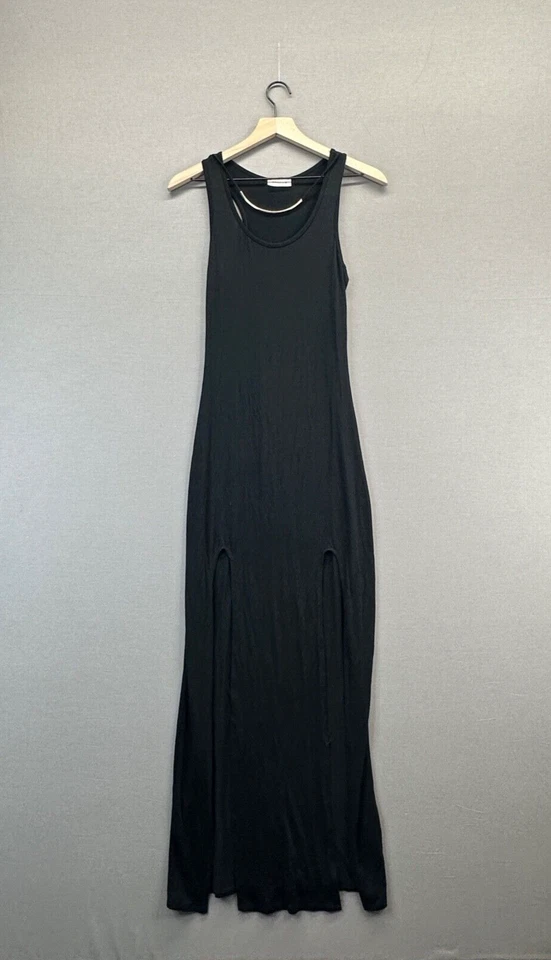 Maxi vestido negro Poetry para mujer sin mangas cuello redondo talla pequeña Foto 1 de 4