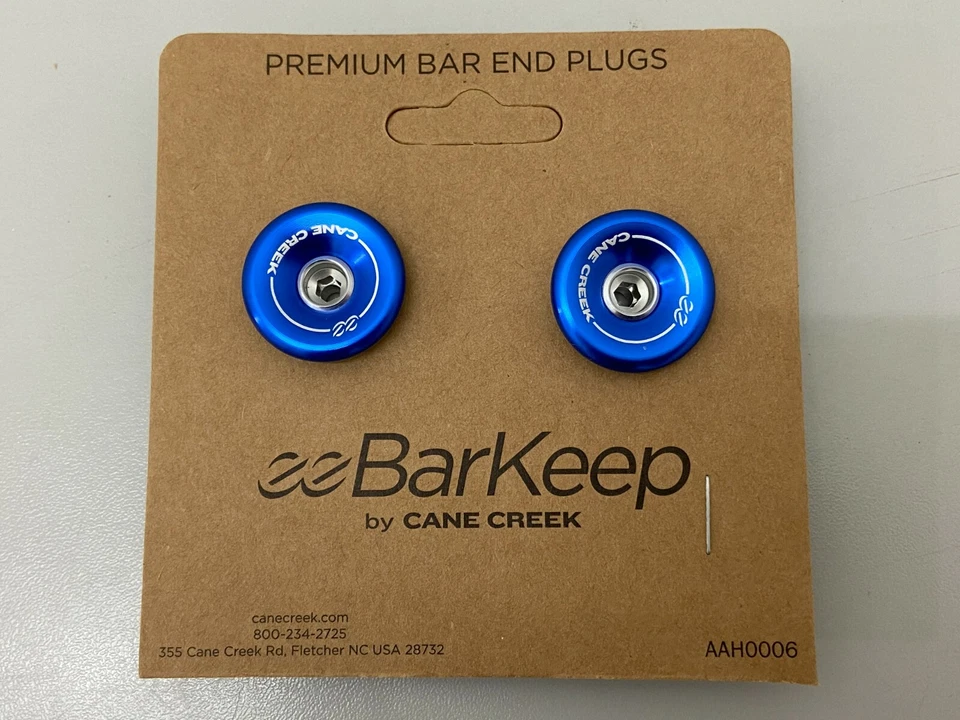 Cane Creek EE Barkeep Bar End Plugs Blue Pair