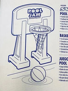 Swimline Pool Jam Inground Basketball Game w/ Ball~Assembles w/o Tools~USA Made - Picture 1 of 7