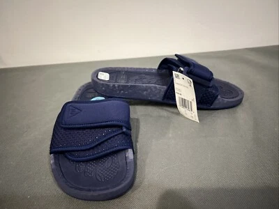 Navy Adidas X Pharrell Williams Chancleta Hu Boost Slides Mens Size 6 NewFY6142 - Image 1 of 4