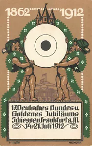 Germany Deutsches Bundesu Goldenes Jubilaums 1912 Postcard - Picture 1 of 2