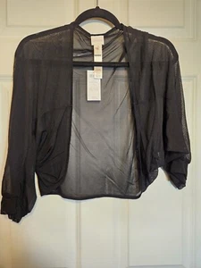 Chico Small Medium schwarz Schal Wickel Cardigan formell  - Bild 1 von 5