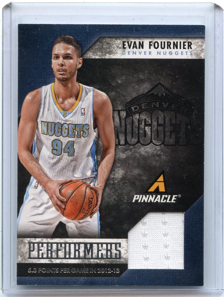 2013-14 PINNACLE #56 EVAN FOURNIER JERSEY CARD, DENVER NUGGETS, 1215114 - Image 1 of 1