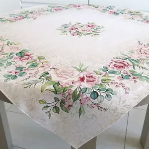 Mantel Tela Floral Flores Rosa Vacaciones Tapiz Mantel Rectangular - Imagen 1 de 9