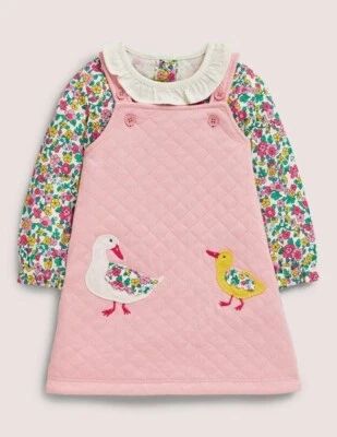 Vestido Boden Acolchado Niñas 12-18 Conjunto Pascua Foto 1 de 4