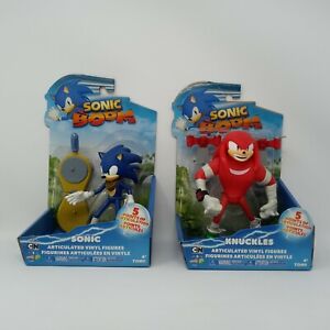 Sonic Boom Sonic & Knuckles Articulated Vinyl Figures New Rare