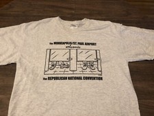 Minneapolis St Paul Airport Republican Convention 2008 Large T Shirt Comedy