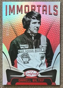 2018 Panini Certified Immortals Mirror Red Darrell Waltrip /199 #83 Parallel