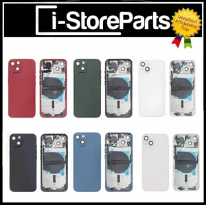 BACK COVER SCOCCA POSTERIORE COMPLETA PER APPLE IPHONE 13 TELAIO VETRO FRAME - Photo 1/13
