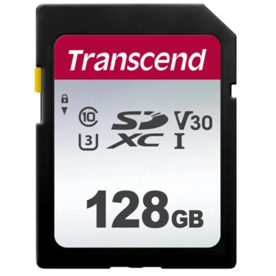 Transcend SDXC 128GB UHS -I U3 300s V30 Class 10 95MB/s - Image 1 of 2