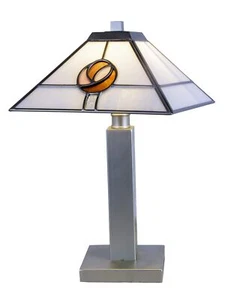 Dale Tiffany STT19050 Mack Rose Tiffany Table Lamp, Silver - Picture 1 of 3