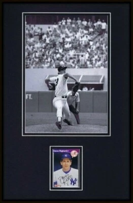 Dave Righetti Signed Framed 11x17 Photo Display New York Yankees - Image 1 of 2