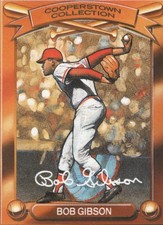 Bob Gibson Cardinals 1989 Kahn's Cooperstown Collection  BxA
