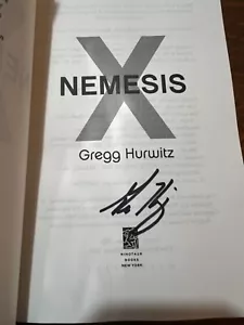 Nemesis by Gregg Hurwitz Signed 1st Brand New 2025 Hardcover Orphan X - Picture 1 of 5