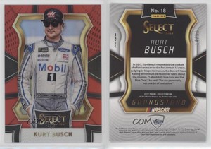 2017 Panini Select Grandstand Red Prizm /99 Kurt Busch #18