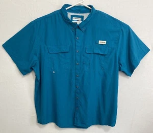 Magellan Fish Gear Fishing Shirt Men's 4XL Teal Relaxed Fit Moisture-Wicking - Picture 1 of 6
