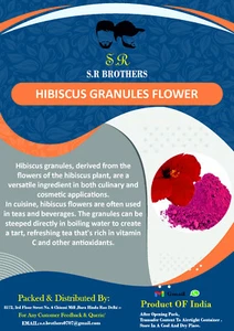S.R Brothers Herbs Dried Red Hibiscus Granules Flower For Skin & Hair Health - Picture 1 of 25