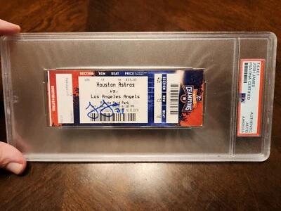 Josh James Signed Debut Ticket Stub PSA DNA Slabbed Houston Astros Rare - Image 1 of 4