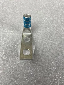  6 AWG FLEX compression Lug 2 Hole 90º 1/4" Bolt 5/8"c/c tin/copper UL 10 pc lot - Picture 1 of 1