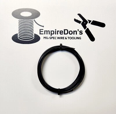 Fio 16 AWG Blk M16878/4 Mil-Spec, (PTFE) encalhado banhado a prata cobre, 25 pés - Imagem 1 de 2