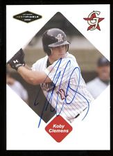2005 Greeneville Astros KOBY CLEMENS Signed Card autograph AUTO TEXAS