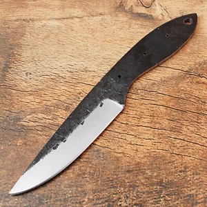 8'' CUSTOM HAND FORGED 1095 CARBON STEEL HUNTING SKINNING BLANK BLADE KNIFE 232 - Picture 1 of 4