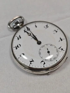 OMEGA Pocketwatch Men's Manual .900 silver Vintage Swiss #1499 - Picture 1 of 12