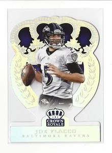 Crown Royale Joe Flacco 2014 holofoil plateado troquelado #d 100/199 Ravens - Imagen 1 de 1