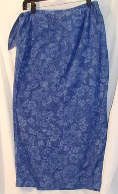 Ralph Lauren синий хлопок цветочный надежном юбка женский размер 4P - Изображение 1 из 4