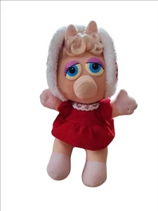 Vintage 1987 Henson Muppets Weihnachten Baby Miss Piggy Plüsch 10 Zoll - Bild 1 von 6