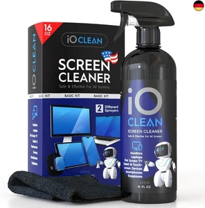 iO Clean Bildschirmreiniger Spray (16oz - 473ml) ? Bestes großes Reinigungsset - Bild 1 von 8