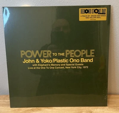 JOHN & YOKO/THE PLASTIC ONO BAND Power To The People SEALED EP Yellow Vinyl RSD - Image 1 of 4