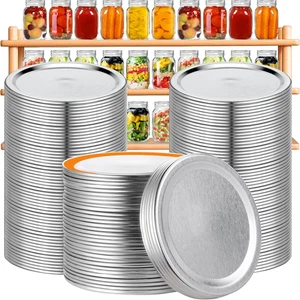 100-Count Canning Lids, Wide Mouth Mason Jars Lids for Ball/Kerr Jar, Large - Picture 1 of 11
