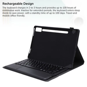 Keyboard Cover For Tab P12 Slim Lightweight 12.7in Tablet Protective Case Tou CB - Afbeelding 1 van 32