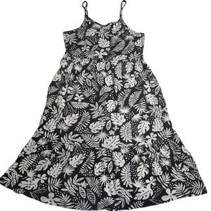 Old Navy Mädchen Kleid Größe XL 14/16 Spaghettiträger schwarz-weiß - Bild 1 von 6