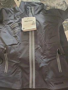 *NWT* Marmot Women's Zoom Softshell Windbreaker Jacket (Dark Steel/Teal,XS) - Picture 1 of 7