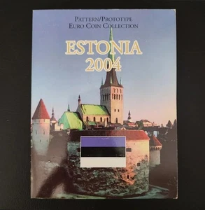 2004 ESTONIA Pattern prototype specimen set 8 COINS Euro UNC in Folder - Picture 1 of 6