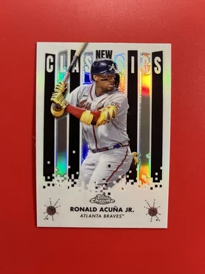 2022 Topps Chrome Ronald Acuna Jr. New Classics Refractor #NC-3 Atlanta Braves - Image 1 of 2