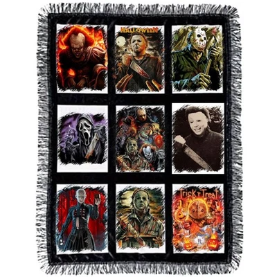 Manta con imagen temática de personajes de Halloween 9 paneles manta personalizada para fotos Foto 1 de 3