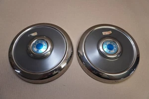FORD ESCORT MK1 pair of hub caps wheel NEW NOS light marks - Picture 1 of 13