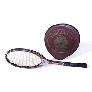 Vintage seltener Rossignol RT Vintage Tennisschläger Buchanans Reserve 1970er Sammlerstück - Bild 1 von 11