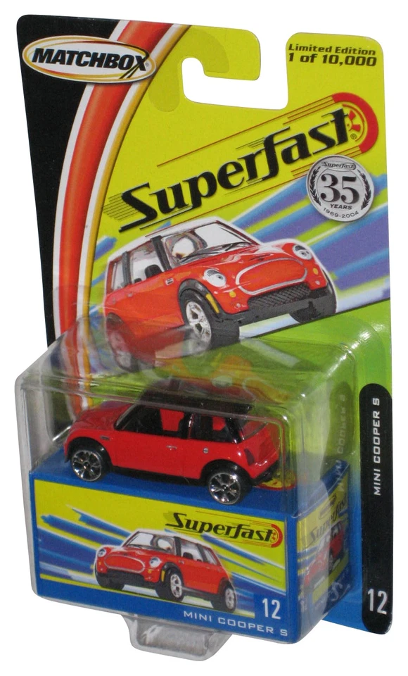 Voiture Jouet Mini Cooper S Rouge Mattel 35E Matchbox Superfast (2004) #12 - Photo 1/1