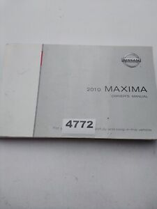 Nissan 2010 Nissan Maxima Owners Manual