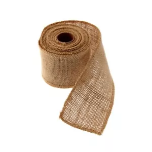 Hessian Jute Ribbon Natural 50mm Wide 5m Roll - Picture 1 of 1