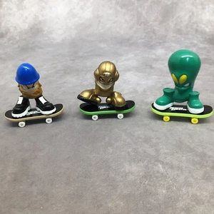 2001 Tech Deck Dudes X Concepts Exclusive Gold Tek, Green Rozz, Tank - Picture 1 of 21